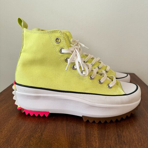 Converse Yellow High-Top Platform Sneakers - Picture 1 of 11